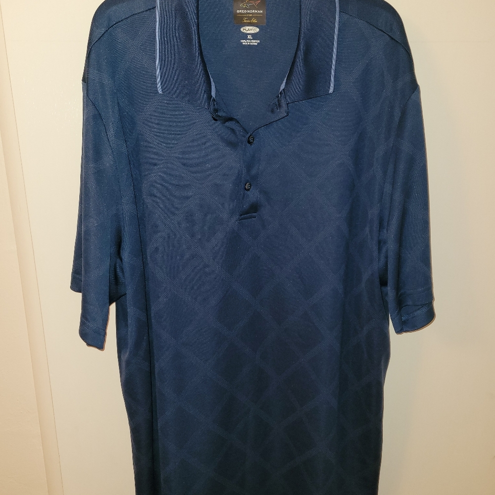Tasso Elba x Greg Norman polo royal blue XL
